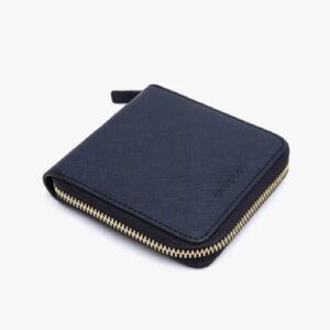 NWT Lo & Sons Mallorca Small Wallet - Saffiano Leather - Dark Navy
